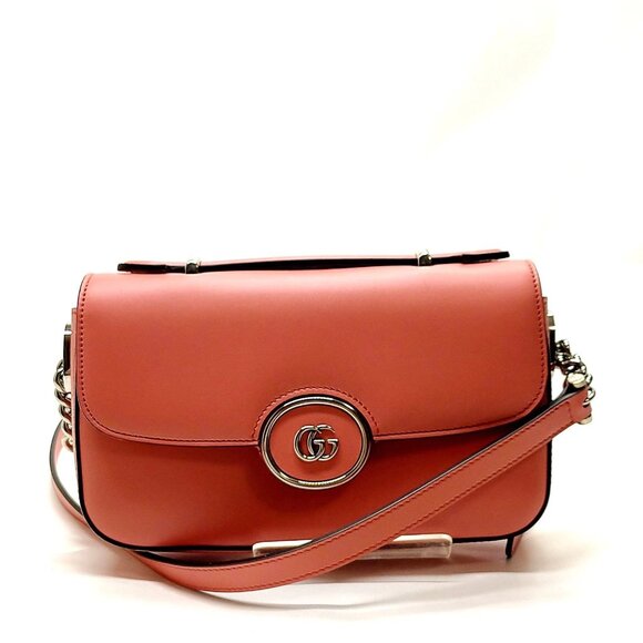 Gucci Shoulder Bag Pink Leather 657-083025 - Picture 1 of 13